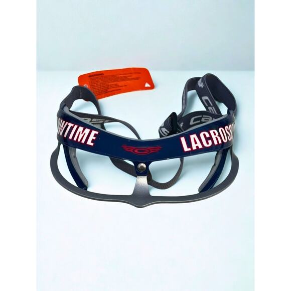 Cascade PolyAir-PA Showtime Lacrosse Goggles Navy Silver NWT ASTM F803 - Picture 3 of 9